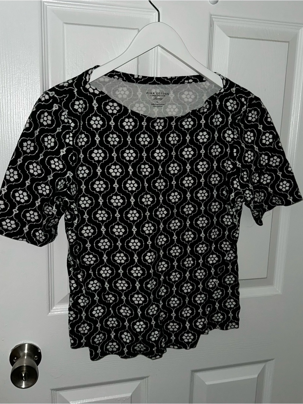 Black and White Patterned T-Shirt